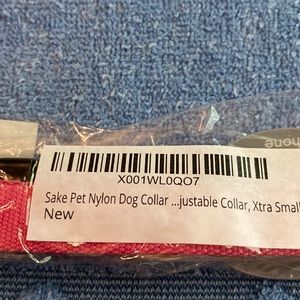 Sake Nylon Dog Collar X Small NWT